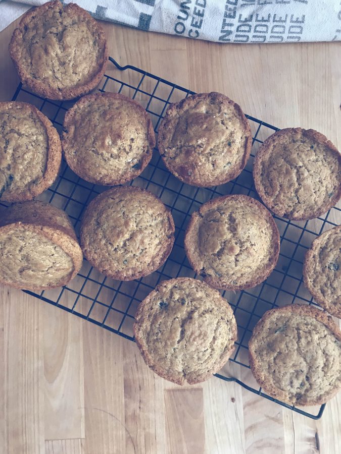 Tart cranberries and sweet apricots compliment wheat flour in these whole wheat muffins while zucchini adds moisture. They make a great choice for the morning or a healthy addition for brunch.