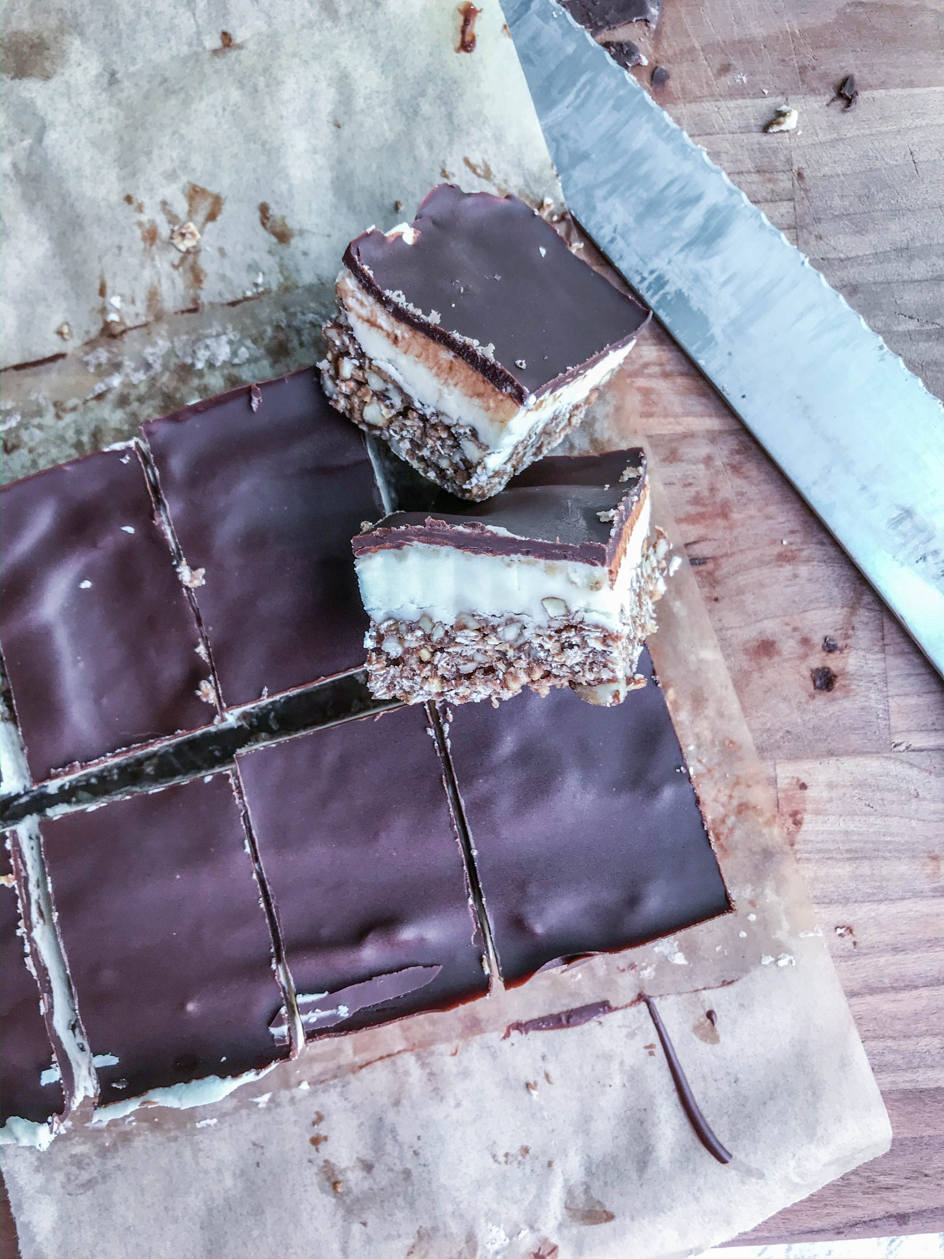 Nanaimo bars are a really fun summer dessert. They are easy to customize and come up with different flavors. Plus they taste amazing! They are pretty rich so you can cut the bars smaller to have more servings. 